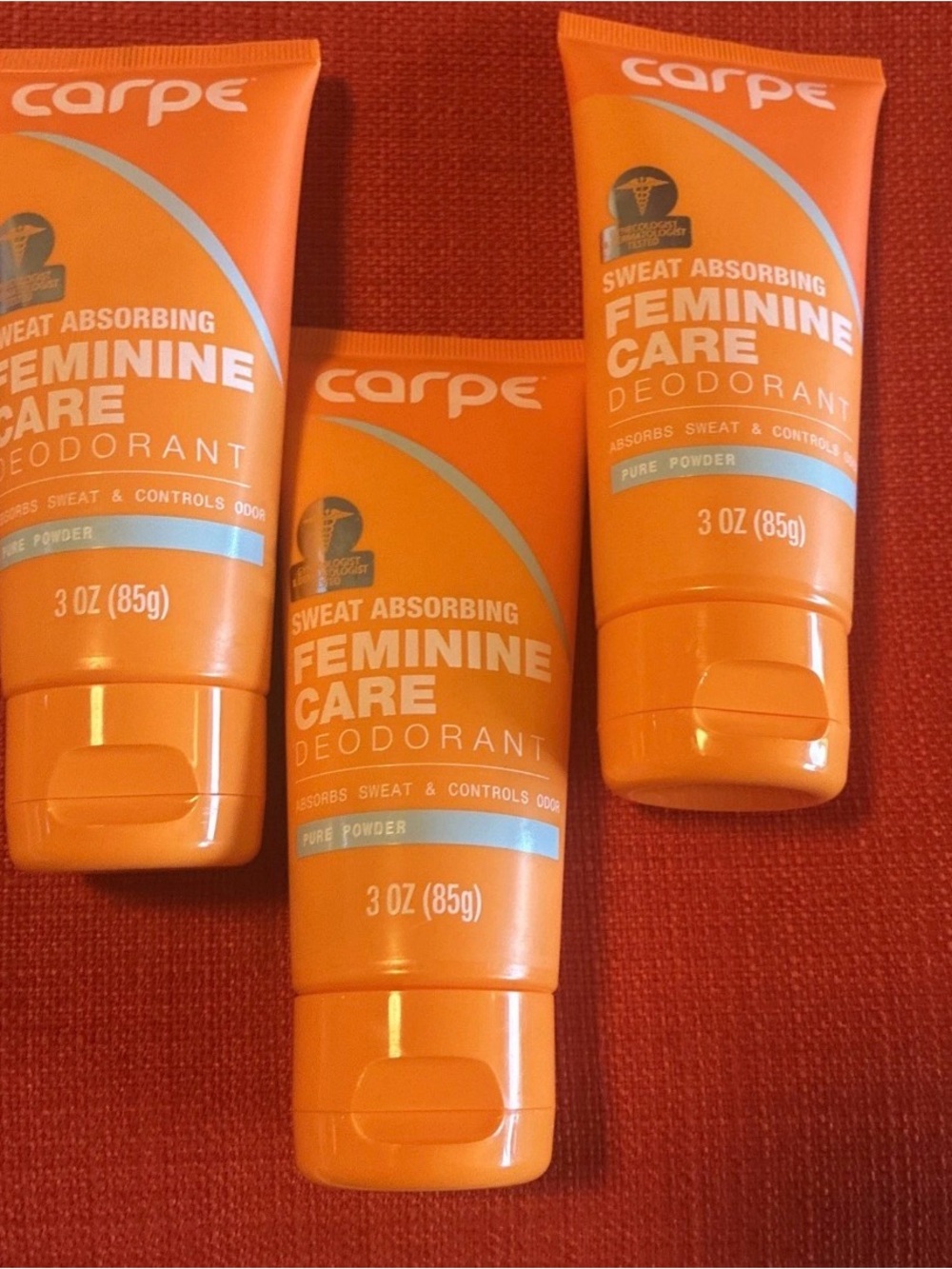 Carpe Orange Sweat Absorbing Feminine Care Deodorant - 3 oz
